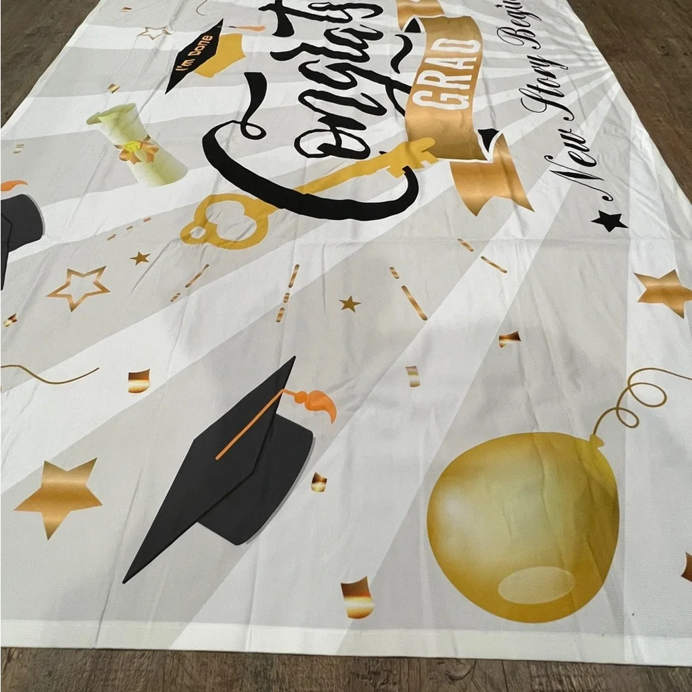 Graduation Season Congrats Grad Party Banner Size 45